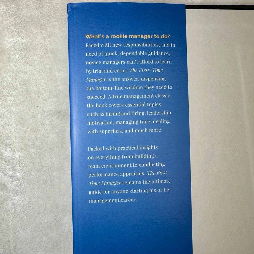 The First-Time Manager (Seventh Edition) by Loren B. Belker - Blue